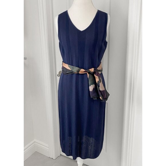 Carlisle New York - Soft Sleeveless Knit Dress with Slit - Picture 2 of 13
